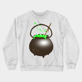 Black cauldron and magic soup Crewneck Sweatshirt